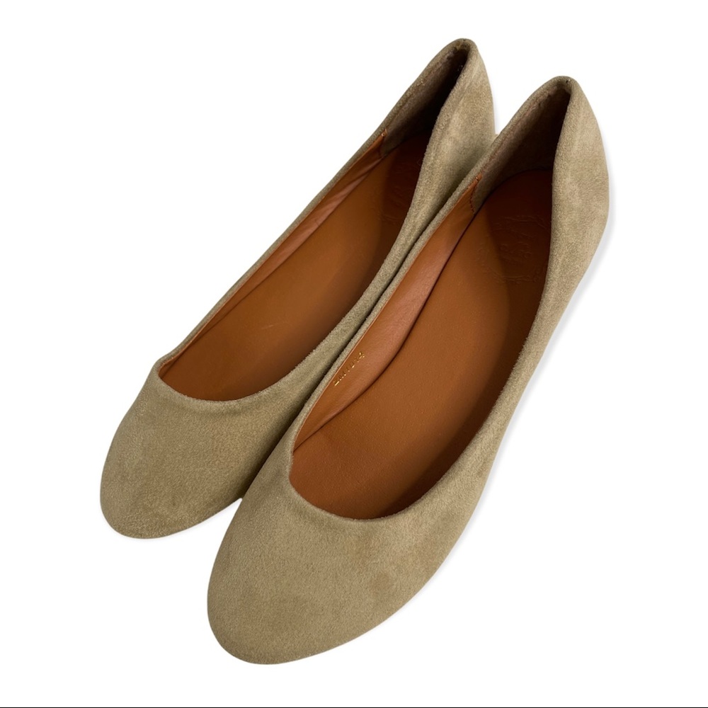 Ollio Ballet Flats Suede Like Fabric